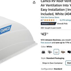 Camco RV Standard Size Vent Cover New