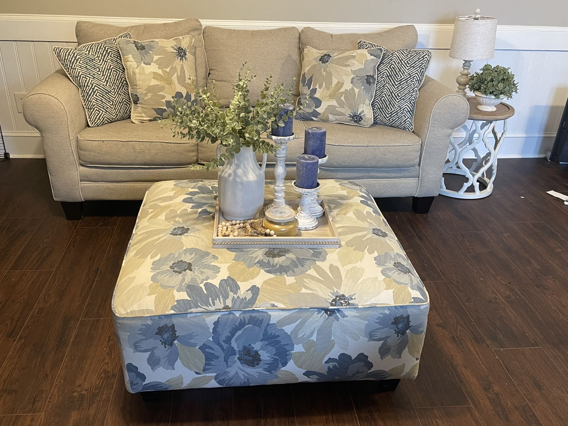 Sleeper Sofa/couch A D Matching Ottoman