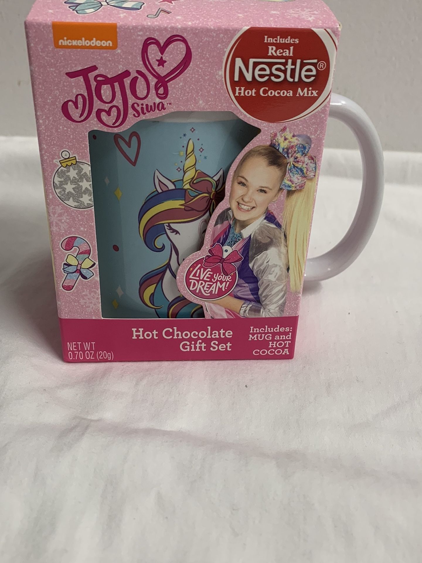 JOJO SIWA Mug & Hot Cocoa Gift Set Christmas Gift Birthday Gift Stocking Stuffer