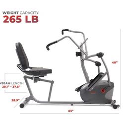 Recumbent Elliptical Exercise Machine 