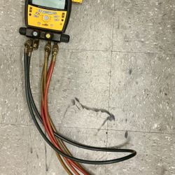 Fieldpiece SMAN4 Wireless 4-port Digital Manifold Vaccum Micron Gauge Hoses HVAC Tool Refrigerant  Target Superheat Subcooling Handheld Professional