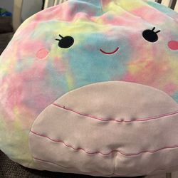 Large Squishmallow Tye-Dye Pillow