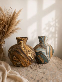 handmade decorative vase 35cm.