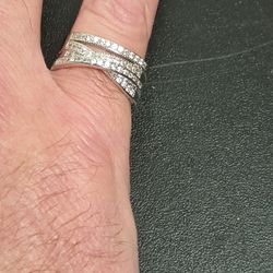 Silver Tone Band Ring
