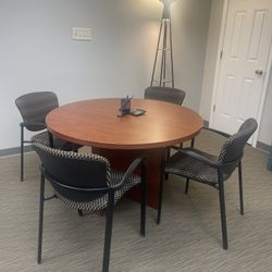 CONFERENCE TABLE PLUS 4 CHAIRS