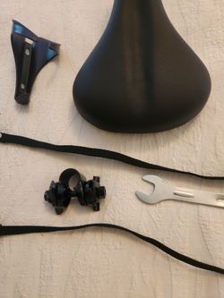 Wide Comfortable Bike Seat Replacement Kit with Mounting Tools