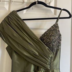 Olive Green Formal Dress
