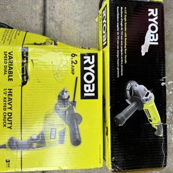 Ryobi Corded Combo Drill Grinder