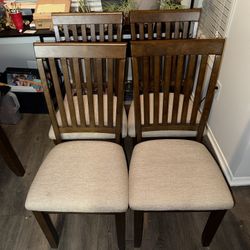 Round Wooden Dining Table Set