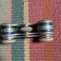 Antique French Opera Glasses E Dreyfuss Paris Enamel Mother Pearl