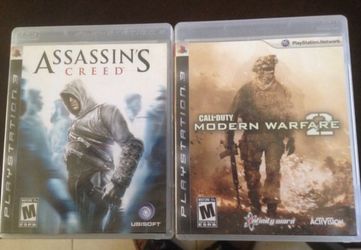 PS3 Games Assassins Creed and Modern Warfare 2. Excellent