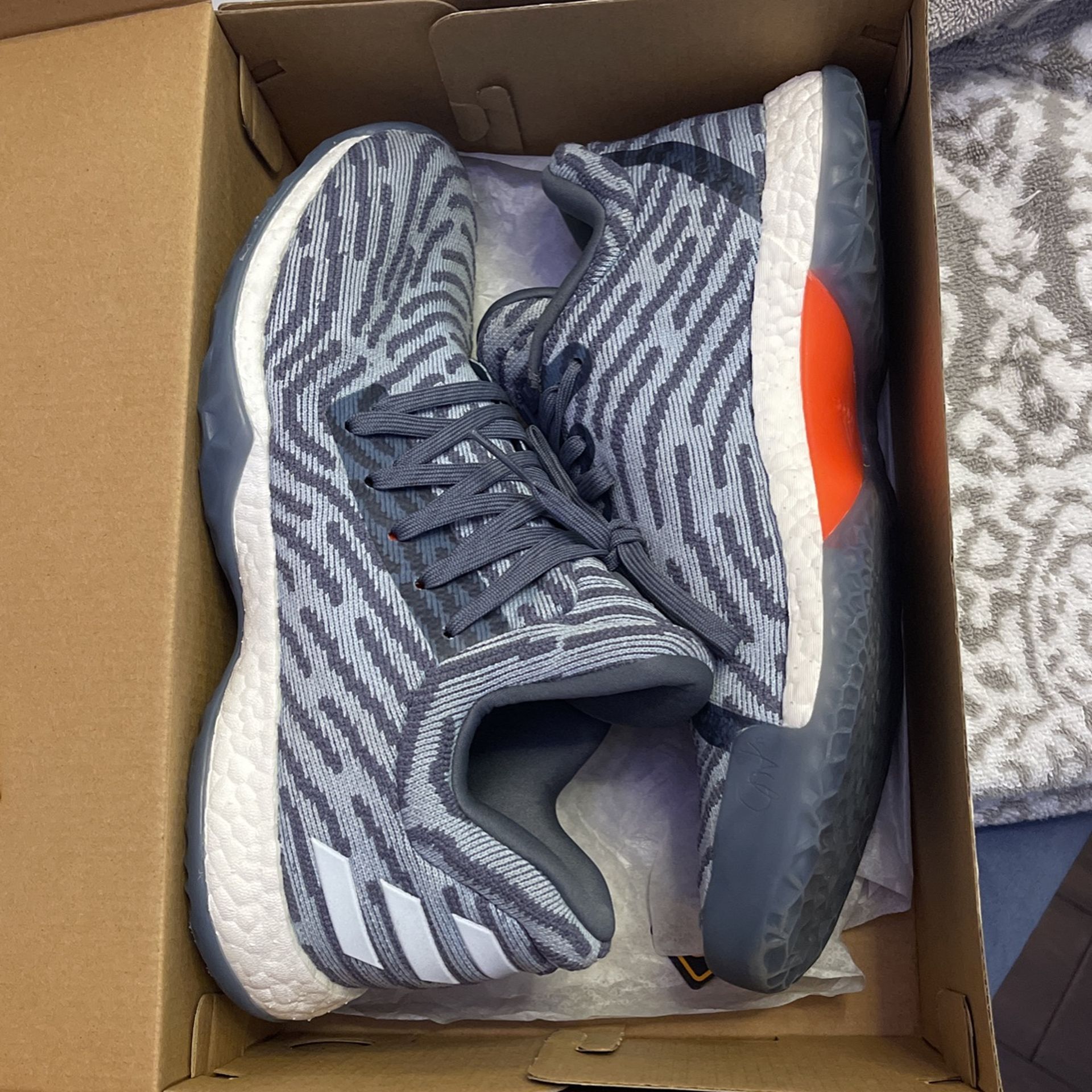 Adidas Harden LS Primeknit 'Raw Steel' Raw Steel/Ash Grey