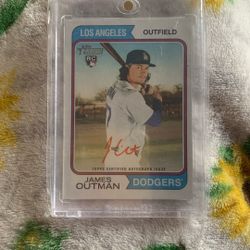James Outman Autographed MLB Trading Card