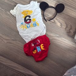 6 Months Mickey Outfit 