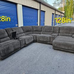 FREE DELIVERY Electric Recliner Sectional Couch Sofa 7 Piece EXCELLENT Condition