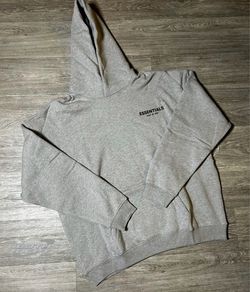 essentials grey hoodie