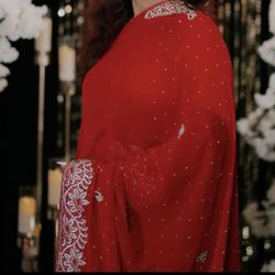 Bridal Red Saree 