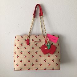 Betsey Johnson CHERRY Shoulder Bag Tote Bag