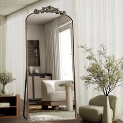 Arched Full-Length Mirror – 71” x 28” Bronze Frame