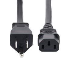🔌 3-Prong AC Power Cord Cable – 18AWG