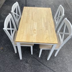 Small White Kitchen Table Set