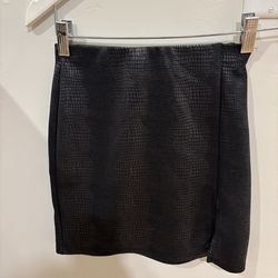 XS Snake Print Mini Skirt