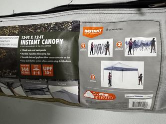 Ozark Trail 12' x 12' Instant Straight Leg Canopy (gray)