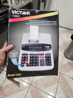 New 12 digit commercial desktop printing calculator