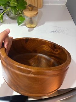 Vintage Large Wooden Bowl