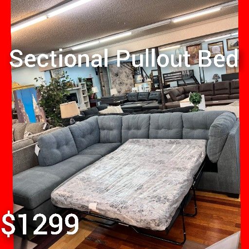 💥 Beautiful Sectional With Pullout Bed