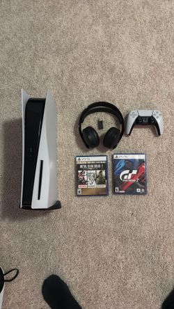 PS5 Original model with Sony Headset and Games