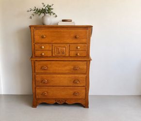 Harvest Maple • 5-Drawer Tall Dresser