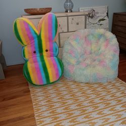 Perfect For Easter! Giant Peep And Multi Color Bean Bag Chair.  $10.00 Each