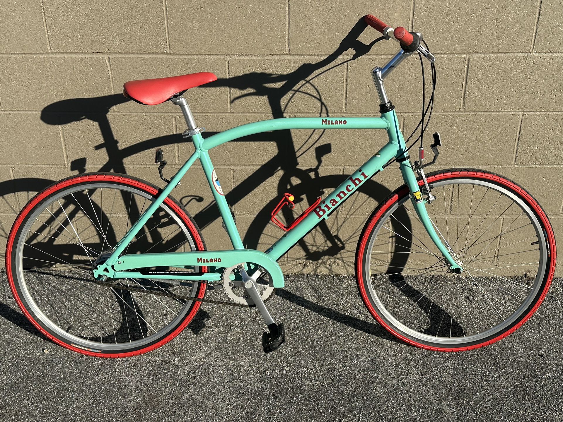 Bianchi Milano Cafe Racer Hybrid Bike Large Celeste