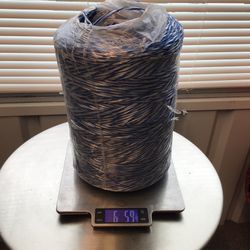 5000 ft KingCord Polypropylene 5/64 Split Tying  2 ply Twine Rope Cord Royal White Blue 411361Q2