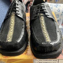 Zapatos Exóticos De Piel