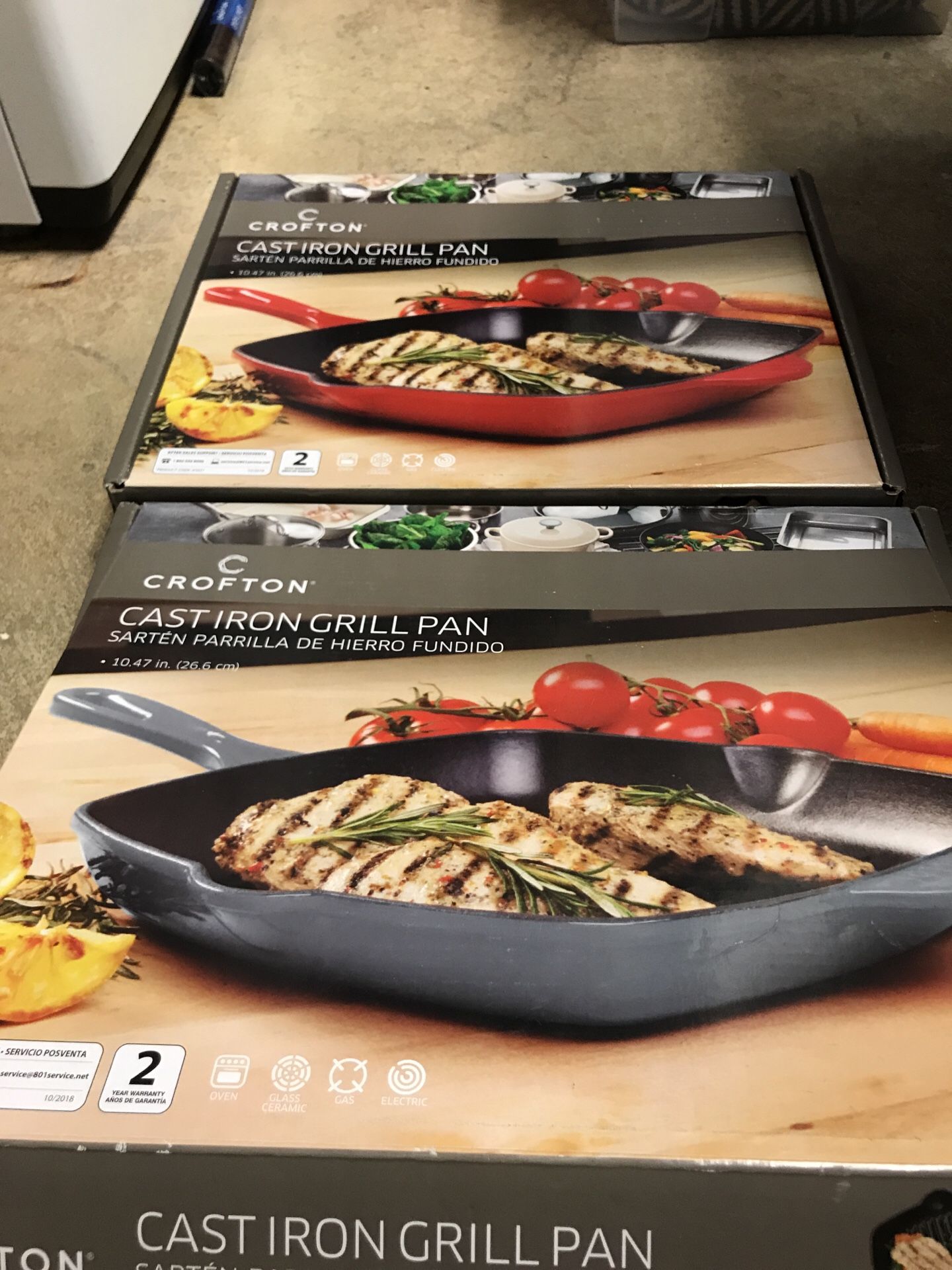 Iron grill pan