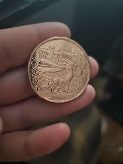 Dragon copper ounce. 999 fine copper