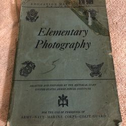 Vintage 1944 United States Armed Forces Elementary Photography #EM909
