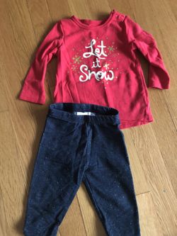 Jumping beans nine month outfit.