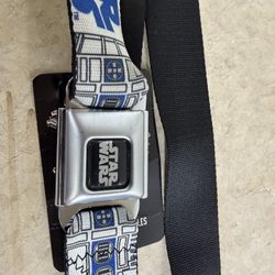 Buckle Down STARWARS Belt R2-D2 Fabric Seatbelt Metal Buckle NEW!!