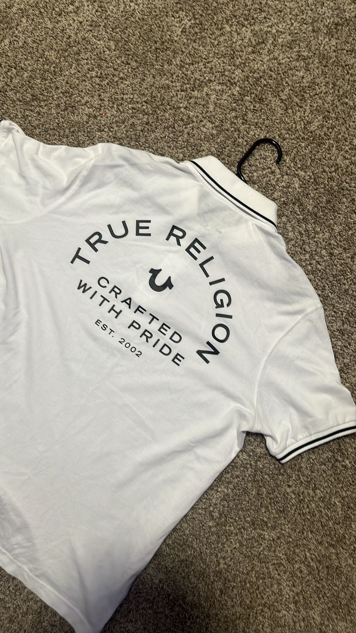 white true religion polo