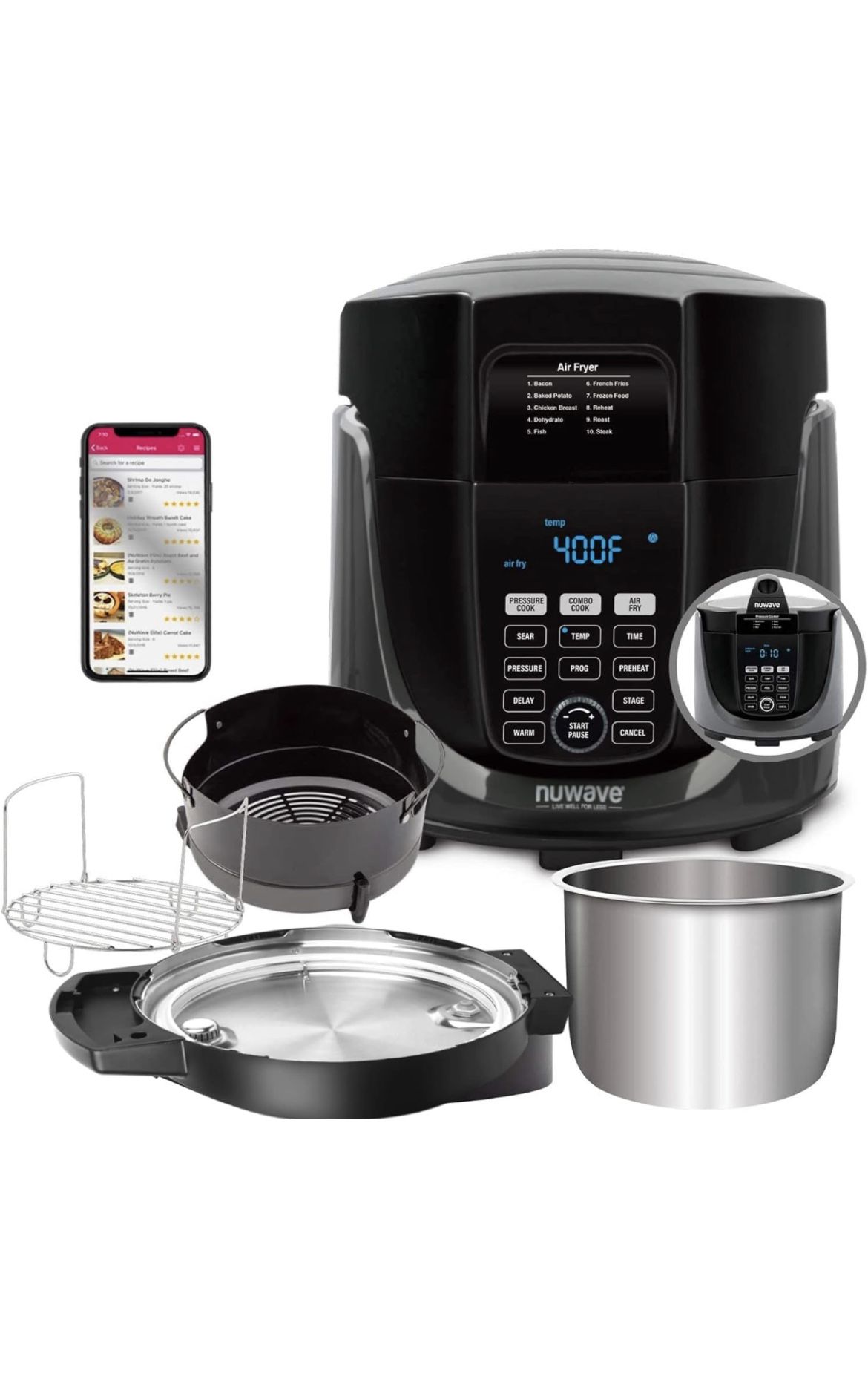 Nuwave Duet Best Combo Air Fryer Pressure Cooker Nuwave Duet