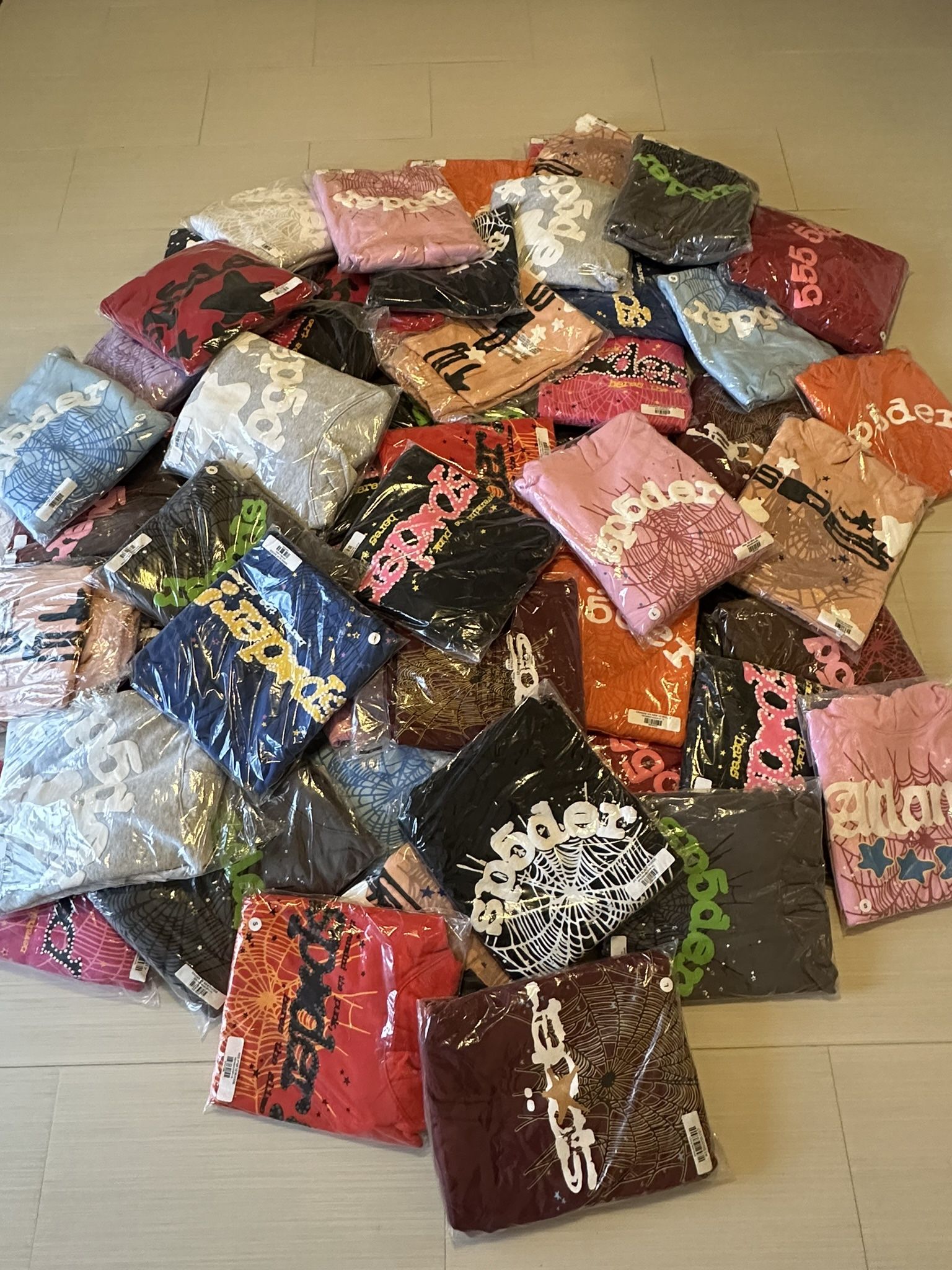 Sp5der & Hellstar Hoodies, Sweats, Shorts