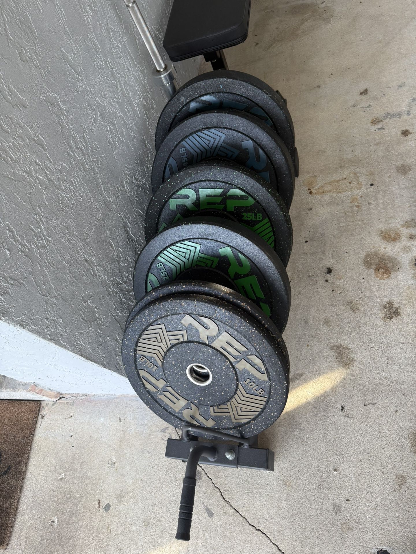 Home Gym Weights Bar Rack