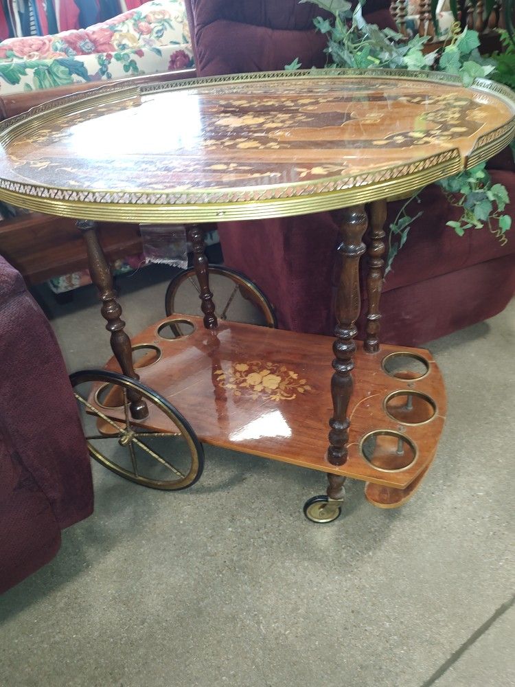 Antique Liquor Cart