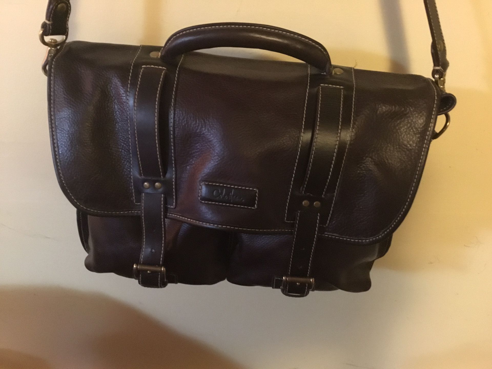 Cole Haan leather messenger bag