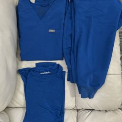 Figs Royal Blue Scrubs Size  XS Women's 
