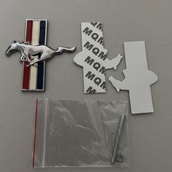 Ford Mustang Fender Tri-Bar Logo Emblem