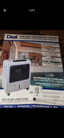Dial 2200cfm evap cooler
